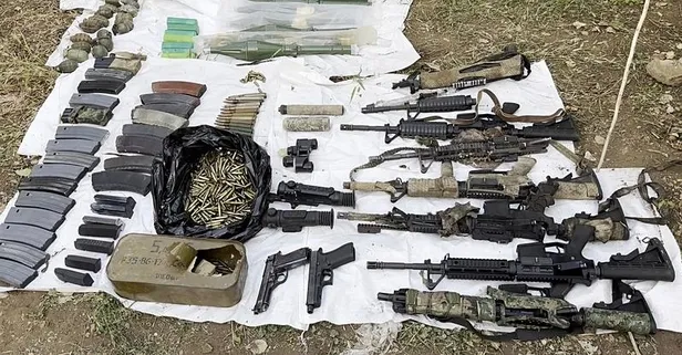 Pençe Yıldırım bölgesinde teröristlere ait silah ve mühimmat ele geçirildi