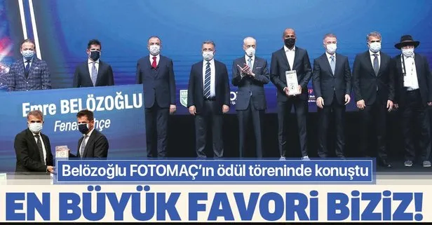 Emre Belözoğlu Fotomaç’ın ödül töreninde iddialı konuştu! En büyük favori biziz
