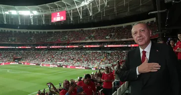 Başkan Erdoğan, Türkiye - Andorra maçında A Milli Takımı yalnız bırakmadı