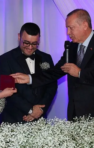 Başkan Erdoğan, Halil Baştürk ile Gizem Bakioğlu'nun nikah şahidi oldu