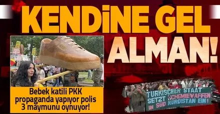 PKK propaganda yaptı Alman polisi göz yumdu!