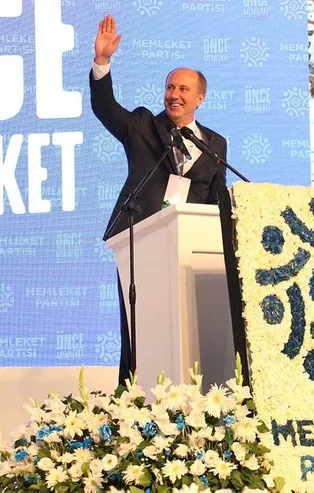 Memleket Partisi Genel Başkanı Muharrem İnce 1. Olağan Kurultay'da muhalefeti topa tuttu