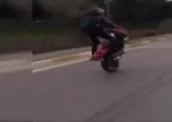 E-5 Karayolu’nda tek teker kazası kamerada