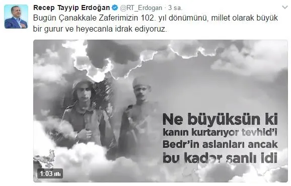 Erdoğan’dan “18 Mart Çanakkale Zaferi” mesajı!-3