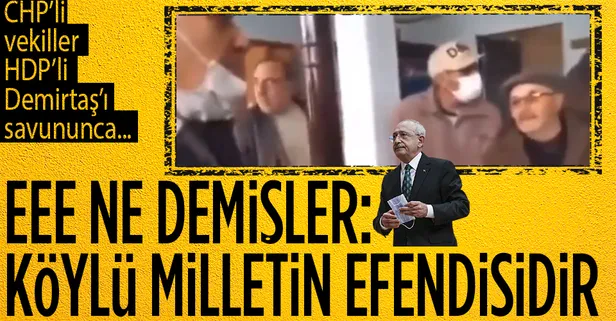 CHP’li Cengiz Gökçel ve Nihat Yeşil HDP'li Selahattin Demirtaş'ı savununca köylüler öyle bir tepki verdi ki..