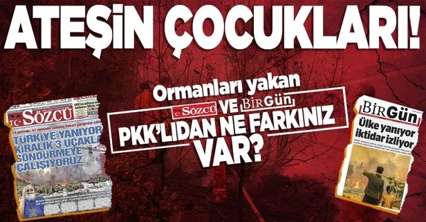 Türkiye orman yangınlarıyla mücadele ederken Sözcü ve Birgün yine manipülasyon peşinde! THK'dan flaş açıklama