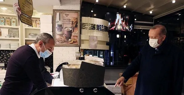 Başkan Erdoğan'dan Çengelköy'de esnaf ziyareti