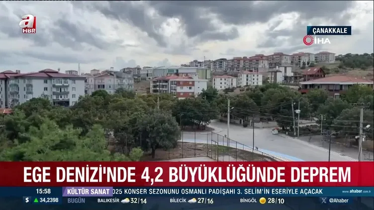 Ege Denizi’nde 4,2 büyüklüğünde deprem