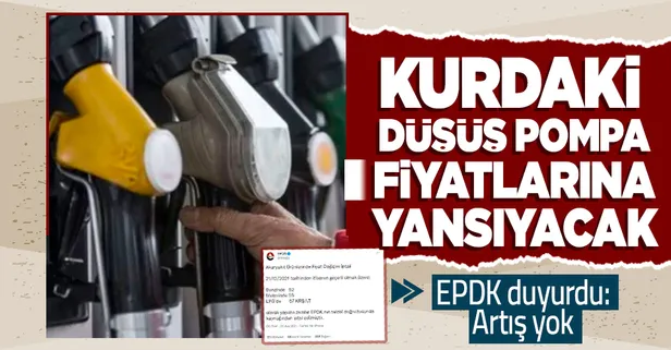 EPDK duyurdu: Dövizde yaşanan düşüş sebebiyle akaryakıta yapılacak artışlar durduruldu