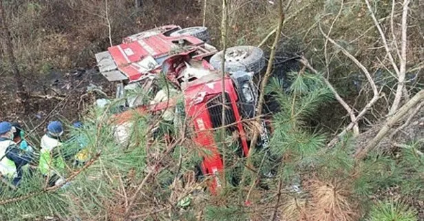 Bursa’da çok acı olay! Müdahaleye giden itfaiye aracı kaza yaptı! 4 itfaiyeci hayatını kaybetti