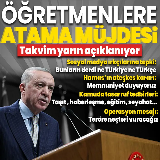 Başkan Recep Tayyip Erdoğan, Kabine Toplantısı sonrası önemli açıklamalarda bulundu