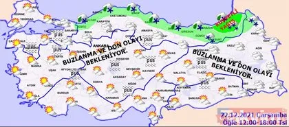 SON DAKİKA: İstanbul’da kar yağacak mı? Kar yağışı devam edecek mi? Meteoroloji’den 22 Aralık hava durumu