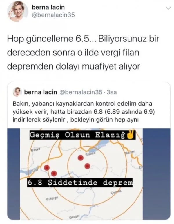 Berna Laçin'e çirkin deprem provokasyonu nedeniyle soruşturma açıldı!-2