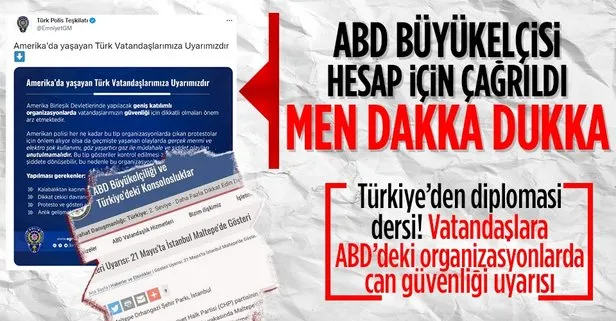ABD’nin sinsi uyarısına Türkiye’den misilleme
