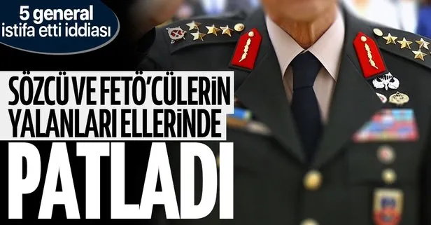 5 general istifa etti iddiasına MSB’den sert açıklama