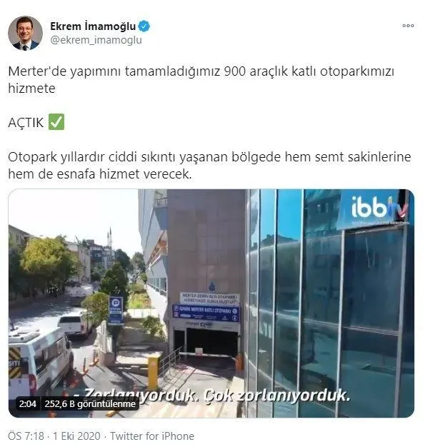 İBB, 2 yıl önce hizmete açılan ‘hizmete’ açtı! Sosyal medyada alay konusu oldu