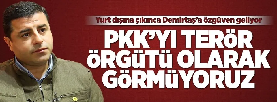 Demirtaş: PKK terör örgütü değil