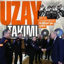 Başkan Erdoğan Ax-3 Uzay Misyonu mürettebatını kabul etti | Mürettebatta kimler var?