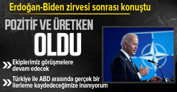 Son dakika! Başkan Erdoğan ile tarihi zirve sonrası ABD Başkanı Joe Biden'dan önemli açıklamalar