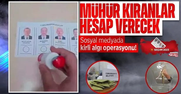 Provokatörlerden sosyal medyada kirli algı operasyonu: CHP’li Kılıçdaroğlu’na oy verenler mührü kırdı!