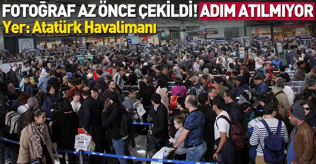 Atatürk Havalimanı'nda yoğunluk