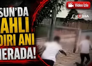 Samsun’da silahlı saldırı anı kamerada!
