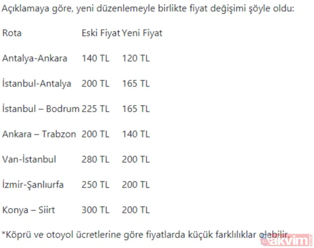 Karar Resmi Gazete'de yayımlandı! Otobüs fiyatları çakıldı