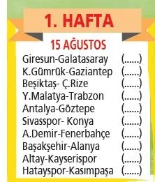 Fikstür belli oldu: İşte 2021-2022 ilk yarı Süper Lig fikstürü-1