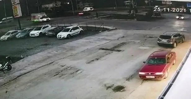 Bisikletli kamyonete tosladı!