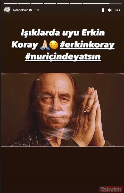 82 yaşında aramızdan ayrılan Erkin Koray’a ünlülerden duygusal veda! “O da gitti” Pınar Altuğ, Ayşegül Aldinç, Nebahat Çehre... - 18