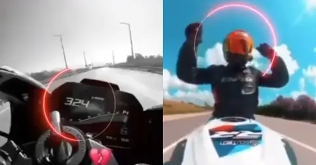 324 km hızla akrobatik hareketler yaptı! O trafik canavarının cezası kesildi