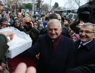 Binali Yıldırım’dan Beykoz’da esnaf ziyareti