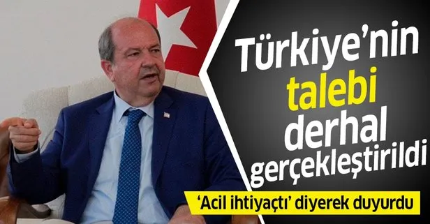 KKTC Başbakanı Tatar açıkladı: Türkiye’nin talebi derhal gerçekleştirildi