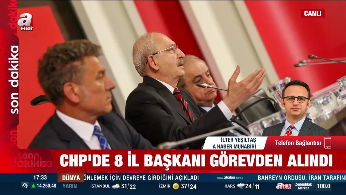 CHP'de 8 il başkanı daha görevden alındı!