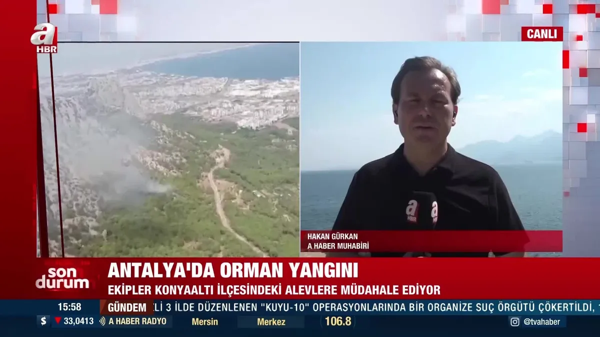 Antalya'da orman yangını!