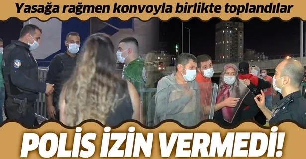 Son dakika: İstanbul’da yasağa rağmen asker uğurlama törenleri devam ediyor: Polis, konvoyu otogara almadı