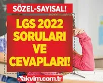 LGS 2022 SAYISAL SORU VE CEVAPLARI!