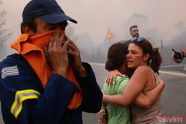 Yunanistan alevlere teslim oldu! O güne kadar kırmızı alarm! | Türkiye'den Yunanistan'a yardım eli - 11