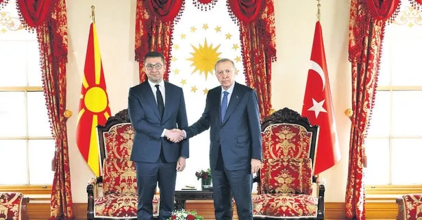 Başkan Erdoğan Kuzey Makedonya Başbakanı Mickoski’yi kabul etti!