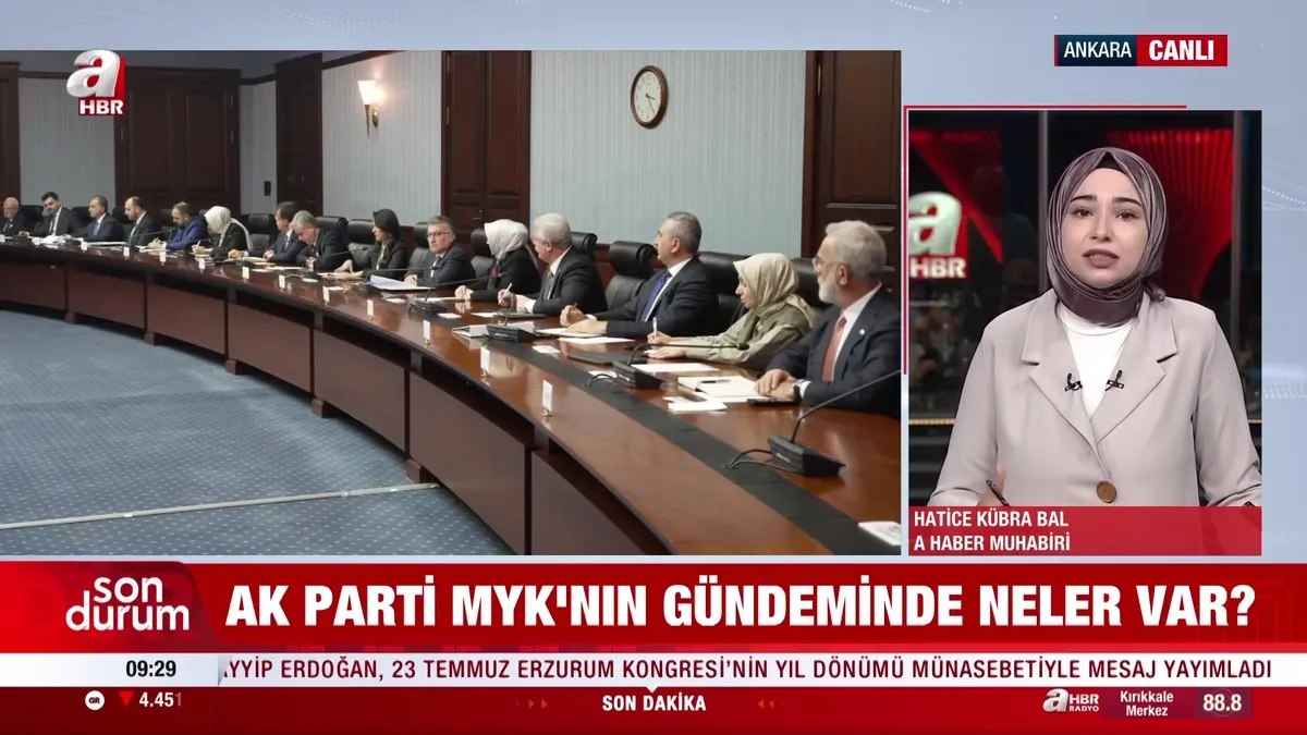 AK Parti MYK toplanıyor!