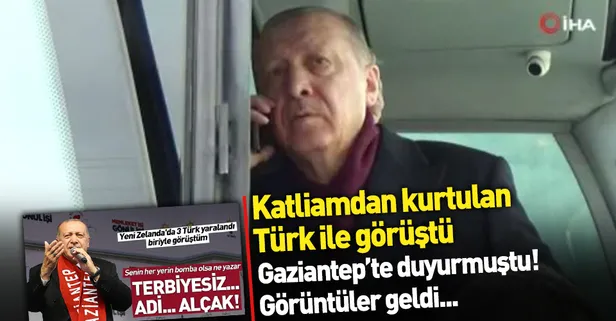 Başkan Erdoğan Yeni Zelanda'da yaralanan Türk ile görüştü!