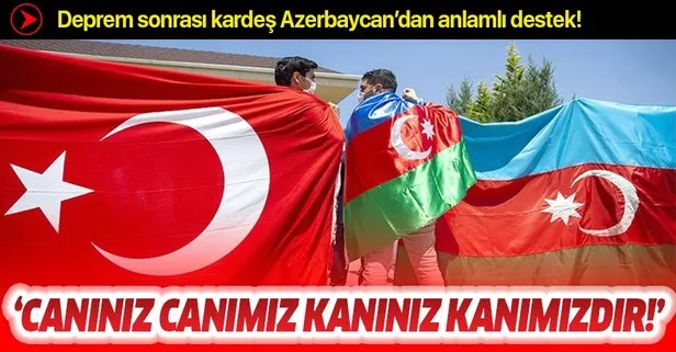 Azerbaycan’dan İzmir’deki deprem için anlamlı destek! A Haber’e konuştular: Canınız canımız kanınız kanımızdır!