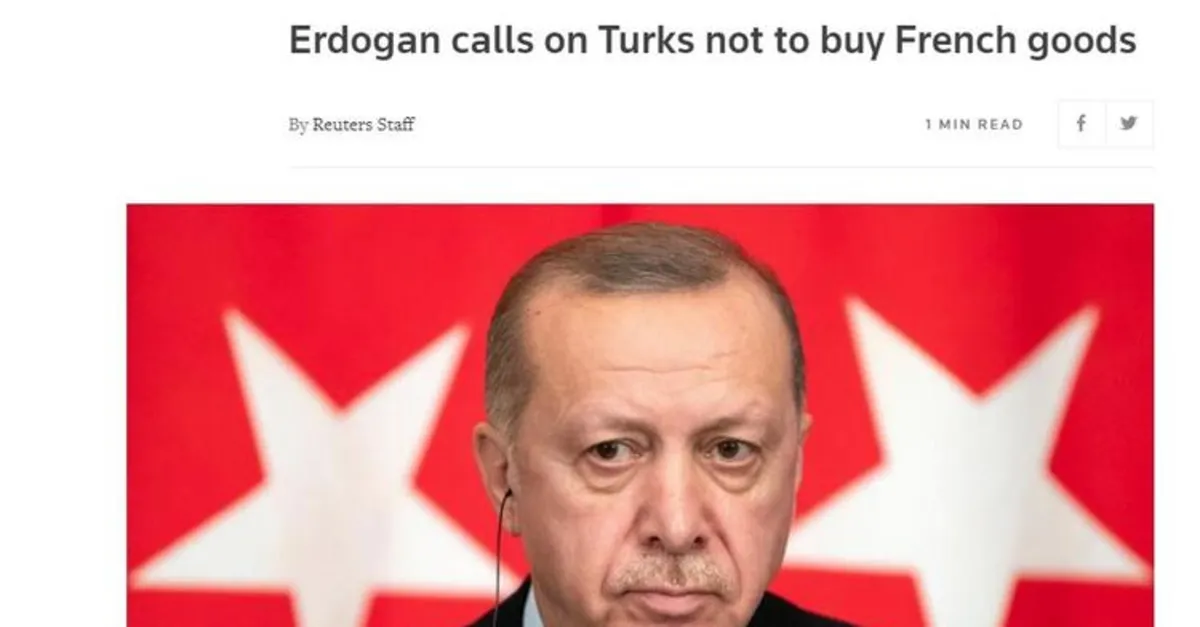 Başkan Erdoğan’ın Fransız mallarına boykot çağrısı dünya basınında! Hepsi son dakika geçti