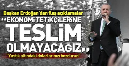 Başkan Erdoğan Bayburt'ta konuştu