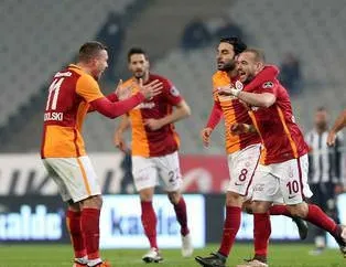 Beşiktaş - Galatasaray maçından kareler