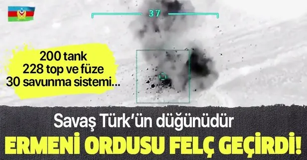 Azerbaycan ordusu Ermenistan’ın 200 tank ve zırhlı aracını imha etti!