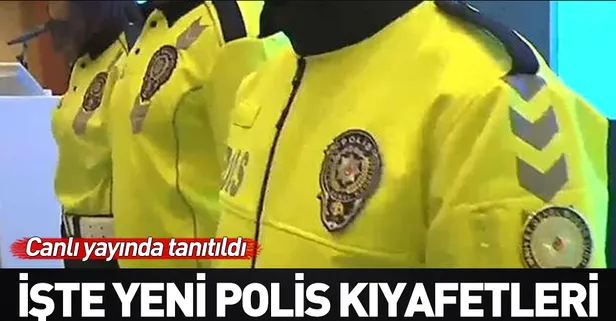Canlı yayında tanıtıldı! İşte yeni polis kıyafetleri