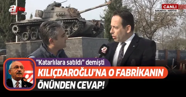 Kılıçdaroğlu'nun "satılacak" yalanlarına Tank-Palet Fabrikası önünden cevap