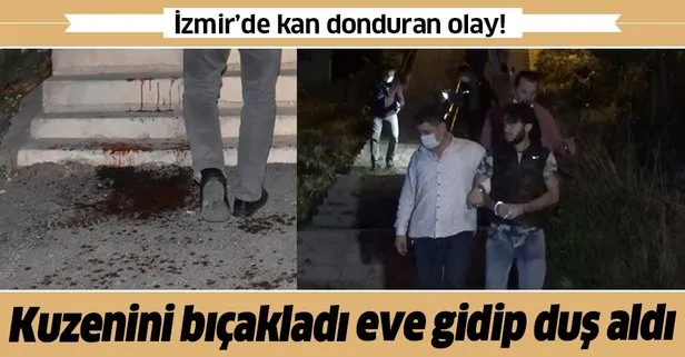 Son dakika: İzmir’de kuzenini bıçaklayıp tüfekle vuran şüpheli eve gidip duş aldı!