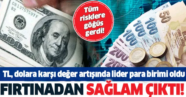 TL fırtınadan sağlam çıktı! Dolara karşı en fazla değer artışı Türk Lirası’nda
